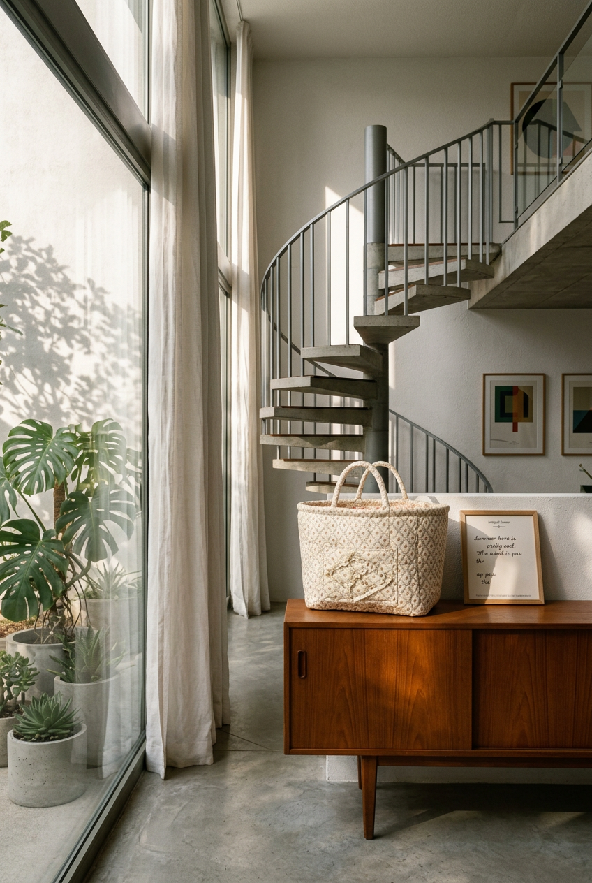 Adam Lynn Curated - Rural Flower Large Capacity Cotton Baskets