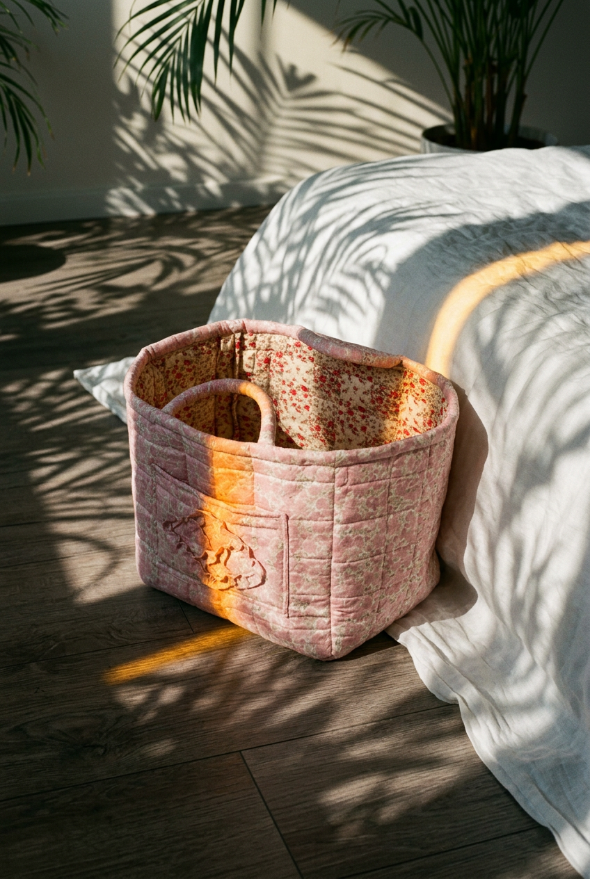 Adam Lynn Curated - Rural Flower Large Capacity Cotton Baskets