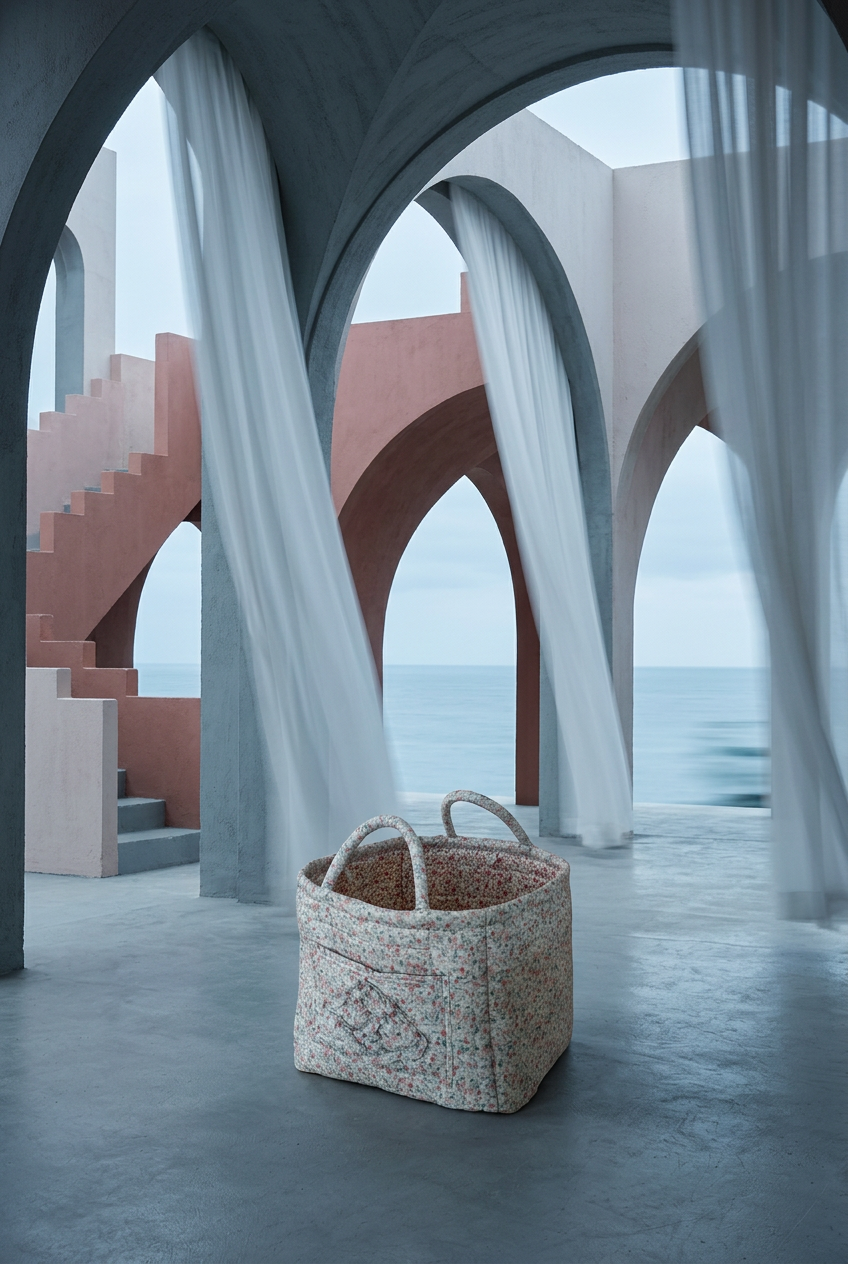 Adam Lynn Curated - Rural Flower Large Capacity Cotton Baskets