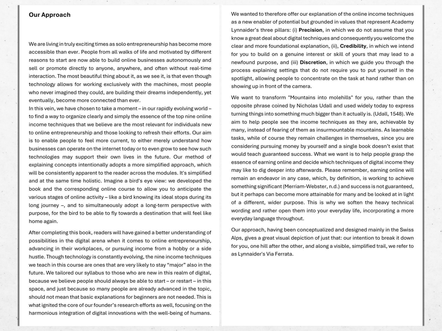 The Lynnaider Book - Nine Major Online Income Techniques without the Spotlight