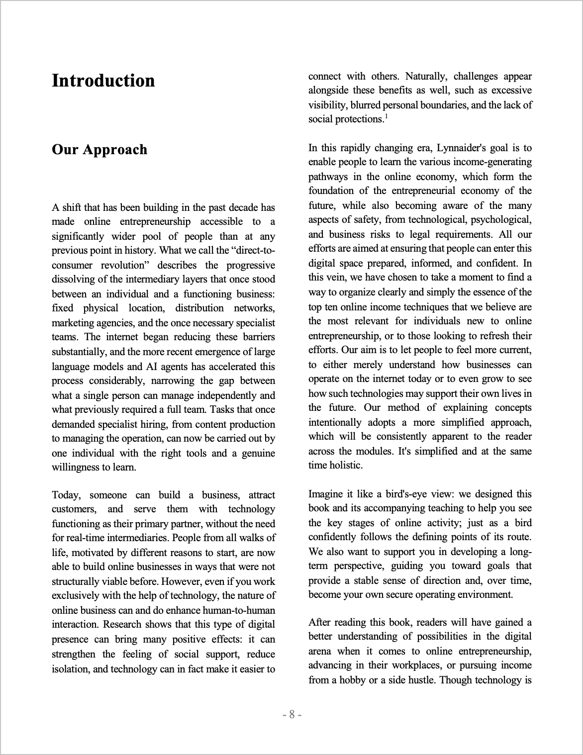 "The Digital Self-Starter" - Quarterly-updated E-book
